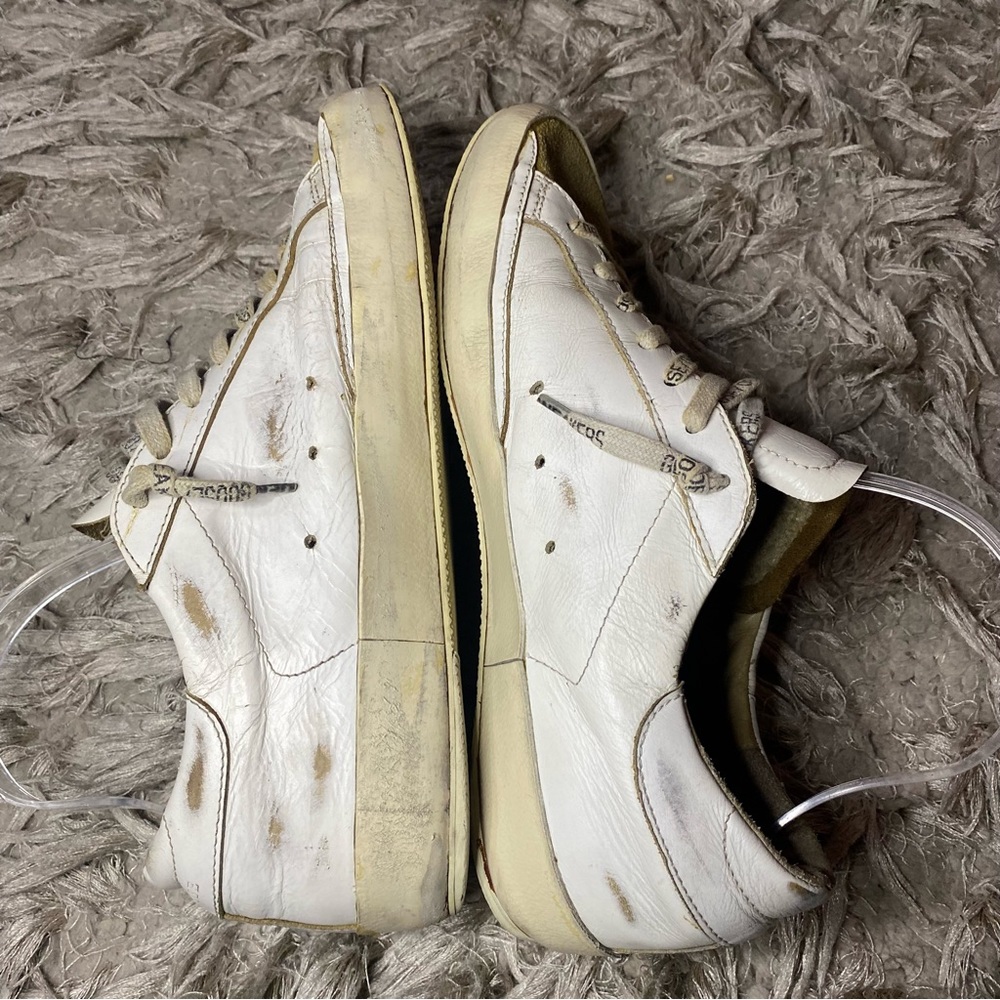 GOLDEN GOOSE LIMITED EDITION BLACK STAR SUPERSTAR SNEAKERS men size 9 - Picture 9 of 15